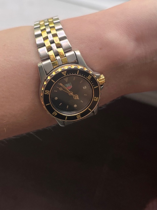 two tone vintage Tag Heuer bracelet watch main image 12